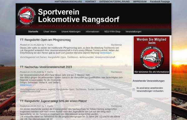 Vorschau von www.svlok-rangsdorf.de, SV Lokomotive Rangsdorf e.V.