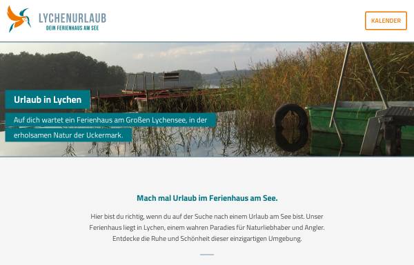 Vorschau von www.lychenurlaub.de, Bungalowvermietung Bärbel Meisner & Martin Medler GbR