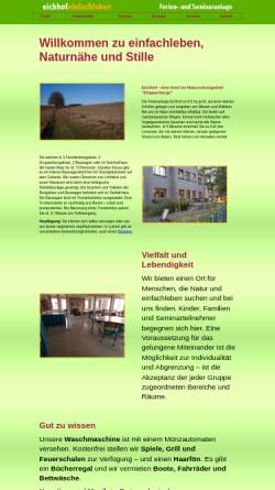 Vorschau der mobilen Webseite www.eichhof-tage.de, Eichhof Ferienanlage, Harald Heil