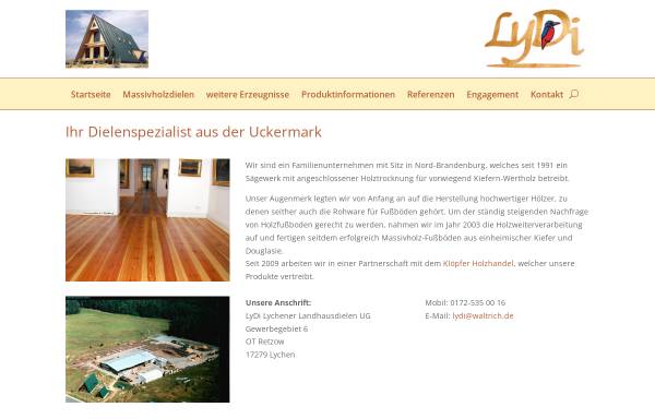 Vorschau von www.waltrich.de, LyDi Lychener Landhausdielen UG