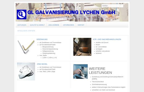 Vorschau von www.galvanisierung-lychen.de, Galvanisierung Lychen GmbH
