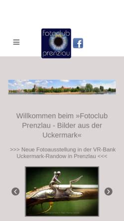 Vorschau der mobilen Webseite www.fotoclub-prenzlau.de, Fotoclub Prenzlau