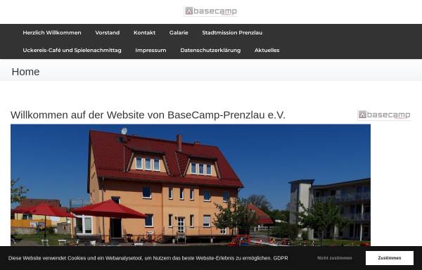 Vorschau von www.basecamp-prenzlau.de, BaseCamp Prenzlau e.V.