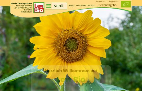 Vorschau von www.lewbio.de, LewBio – Naturkost und Bio-Bäckerei, Inh. Suitbert Krämer und Beate Schulz