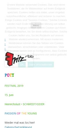 Vorschau der mobilen Webseite poty-festival.com, POTY Festival, Passion Of The Young - Karthausclub e.V.