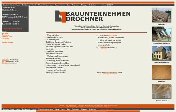 Vorschau von www.drochner-bau.de, Bauunternehmen Drochner - Inh. Christian Drochner