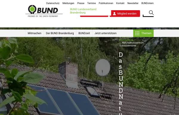 Vorschau von www.bund-brandenburg.de, BUND Naturschutz- & Informationszentrum Schlaubemühle