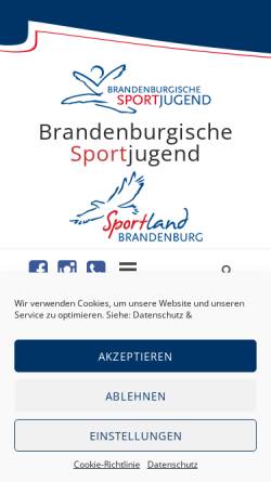 Vorschau der mobilen Webseite sportjugend-bb.de, Brandenburgische Sportjugend im LSB e.V.