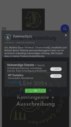 Vorschau der mobilen Webseite jugendschach-in-brandenburg.de, Jugendschach in Brandenburg - Martina Sauer