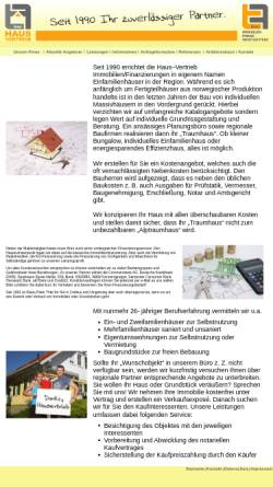 Vorschau der mobilen Webseite www.hausvertrieb-cottbus.de, Hausvertrieb Thiel und Fürll GbR