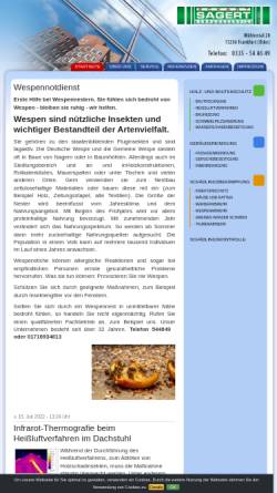 Vorschau der mobilen Webseite www.service-sagert.de, Holz- und Bautenschutz Sagert