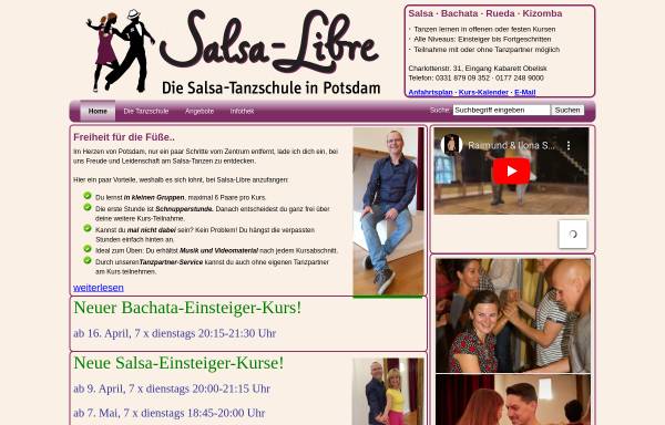 Vorschau von www.salsa-libre.de, Salsa-Libre UG