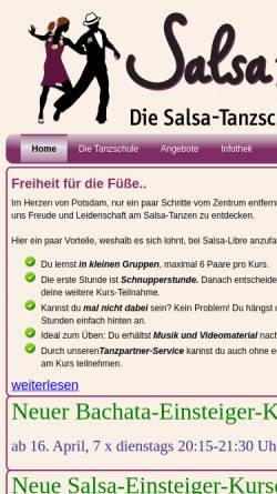 Vorschau der mobilen Webseite www.salsa-libre.de, Salsa-Libre UG