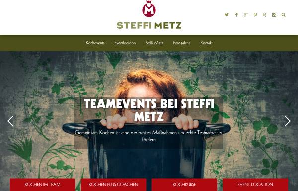 Vorschau von steffi-metz.de, Steffi Metz Cooking GmbH