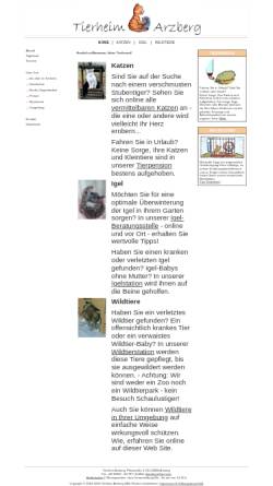 Vorschau der mobilen Webseite www.tierheim-arzberg.de, Tierschutzverein Arzberg e.V.