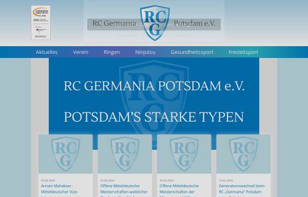 Vorschau von www.rcg-potsdam.de, Ringerclub Germania Potsdam e.V.