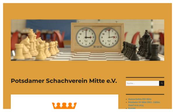 Vorschau von www.psv-mitte.de, Potsdamer Schachverein Mitte e.V.