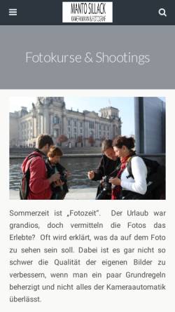 Vorschau der mobilen Webseite www.manto-sillack.de, Manto Sillack