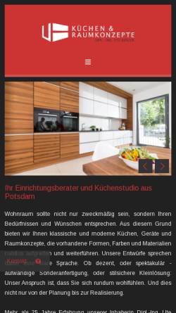 Vorschau der mobilen Webseite www.kuechen-raumkonzepte.de, Küchen- und Raumkonzepte Dipl. Ing. Ute Berger