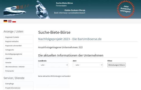 Vorschau von www.suche-biete-boerse.de, Suche-Biete-Börse - WITO GmbH