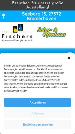 Vorschau der mobilen Webseite www.fischers-haustechnik.de, Fischers Haustechnik - Fischers Haustechnik GmbH