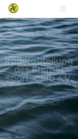 Vorschau der mobilen Webseite www.rudern-bsc.de, Bremer Sport-Club e.V.