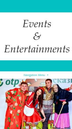 Vorschau der mobilen Webseite www.events-entertainment.info, Events Entertainment, Inh. Rita Bochenek