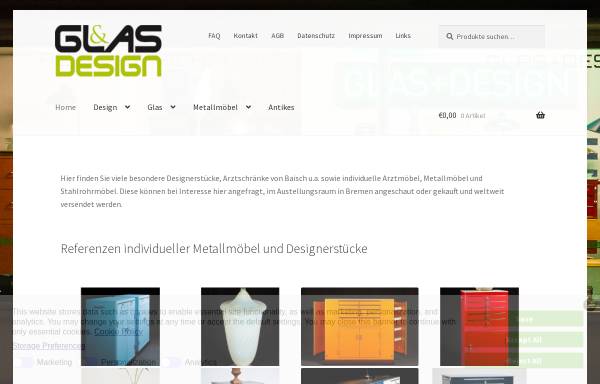 Vorschau von www.glasunddesign.de, Glas & Design