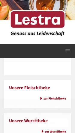 Vorschau der mobilen Webseite www.lestra.de, Lestra Kaufhaus GmbH
