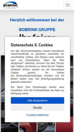 Vorschau der mobilen Webseite www.bobrink.de, Bobrink-Gruppe