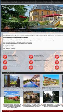 Vorschau der mobilen Webseite www.top-private-hotels.com, Top Private Hotels