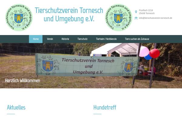 Vorschau von www.tierschutzverein-tornesch.de, Tierschutzverein Tornesch u.U. e.V.