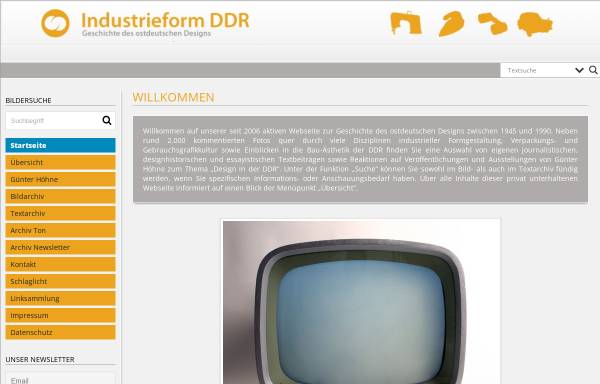 Vorschau von www.industrieform-ddr.de, Geschichte des ostdeutschen Designs - Dipl.-Journ. Günter Höhne