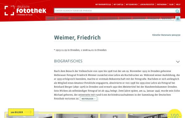 Friedrich Weimer - Deutsche Fotothek