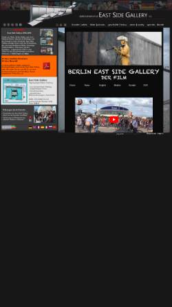 Vorschau der mobilen Webseite www.eastsidegallery-berlin.com, East Side Gallery Berlin - Künstlerinitiative East Side Gallery e.V.