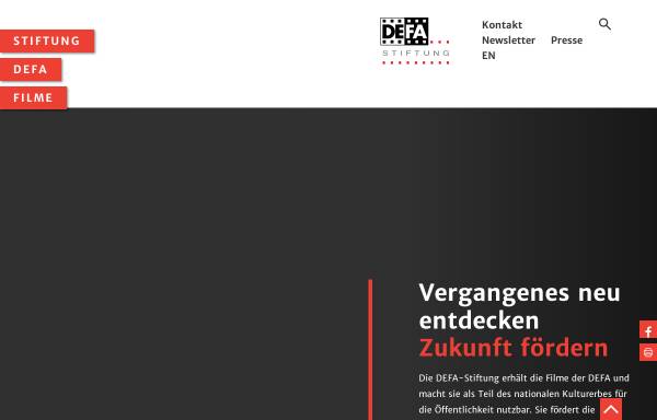 Vorschau von www.defa.de, DEFA - Stiftung
