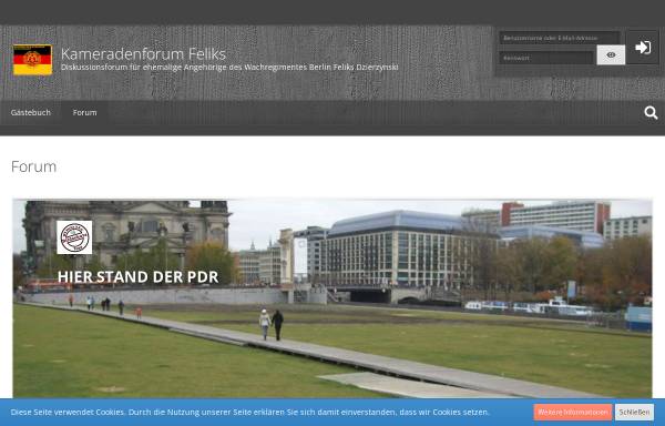 Vorschau von www.wachregiment-feliks.de, Kameradschaft des Wachregiment Berlin
