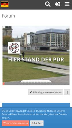 Vorschau der mobilen Webseite www.wachregiment-feliks.de, Kameradschaft des Wachregiment Berlin