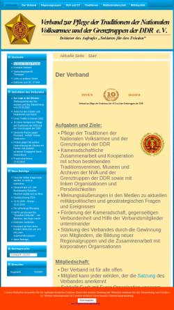 Vorschau der mobilen Webseite www.vtnvagt.de, Verband zur Pflege der Traditionen der Nationalen Volksarmee und der Grenztruppen der DDR