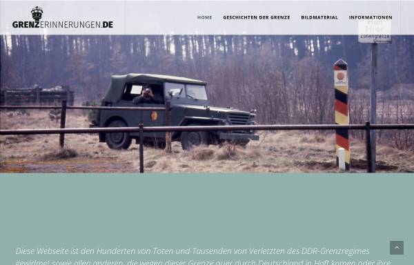 Vorschau von www.grenzerinnerungen.de, Erinnerungen an eine Grenze - Florian-Michael Bortfeldt