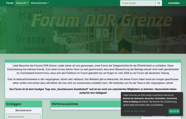 Vorschau von www.forum-ddr-grenze.de, Forum DDR-Grenze