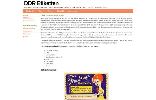 Vorschau von www.getraenkebetriebe.de, DDR - Brauwesen - S. Hausdorf