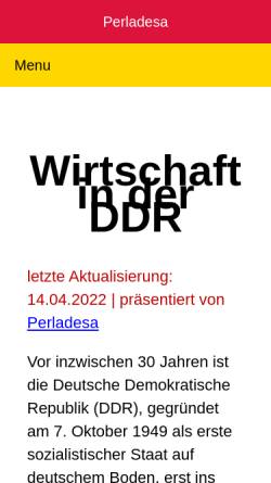 Vorschau der mobilen Webseite www.xn--hndelstadt-halle-vnb.de, Betriebe, Kombinate und Gesellschaften in der DDR