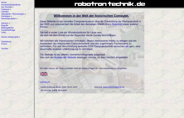 Vorschau von www.robotrontechnik.de, Robotrontechnik.de - Rüdiger Kurth
