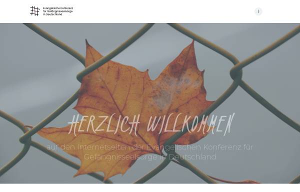 Vorschau von www.gefaengnisseelsorge.de, Ev. Konferenz für Gefängnisseelsorge in Deutschland