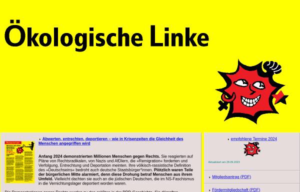Vorschau von www.oekologische-linke.de, Ökologische Linke