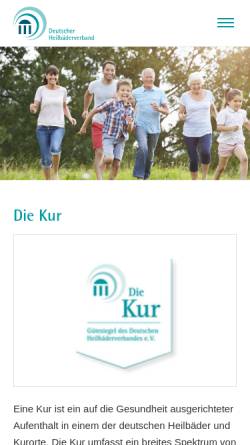 Vorschau der mobilen Webseite www.die-neue-kur.de, Die Kur