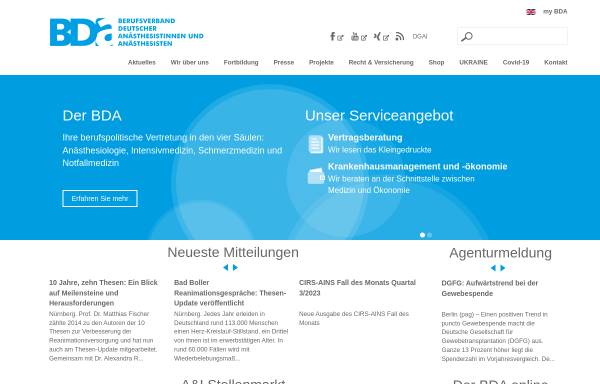 BDA - Berufsverband Deutscher Anästhesisten e.V.