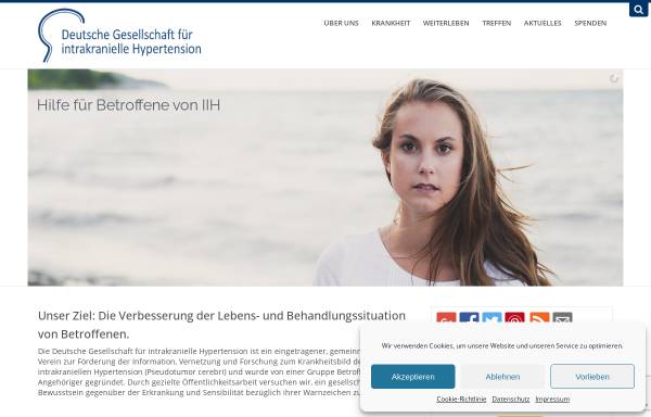 Vorschau von www.ihev.de, Deutsche Gesellschaft für intrakranielle Hypertension e.V.