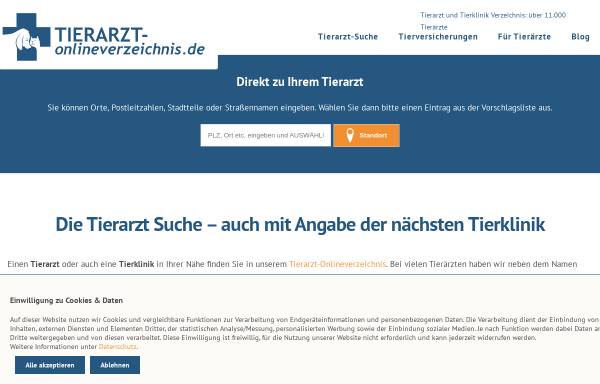 Vorschau von www.tierarzt-onlineverzeichnis.de, Tierarzt-Onlineverzeichnis